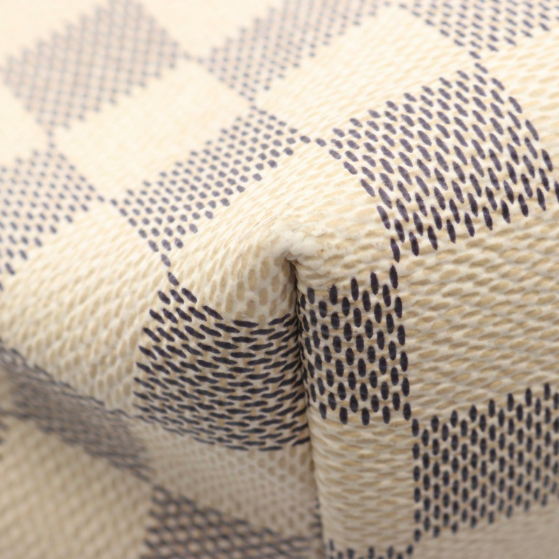 路易威登 Graceful MM 單肩包 N42233 Damier Azur 帆布皮革 白色-5