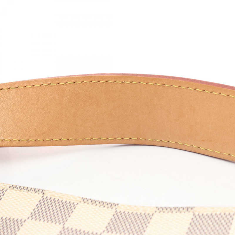 路易威登 Graceful MM 單肩包 N42233 Damier Azur 帆布皮革 白色-7