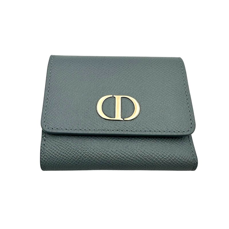 【美收精品】DIOR 水藍色短夾 C-259【隔月月中將轉賣至日本 上架期限30天】-0