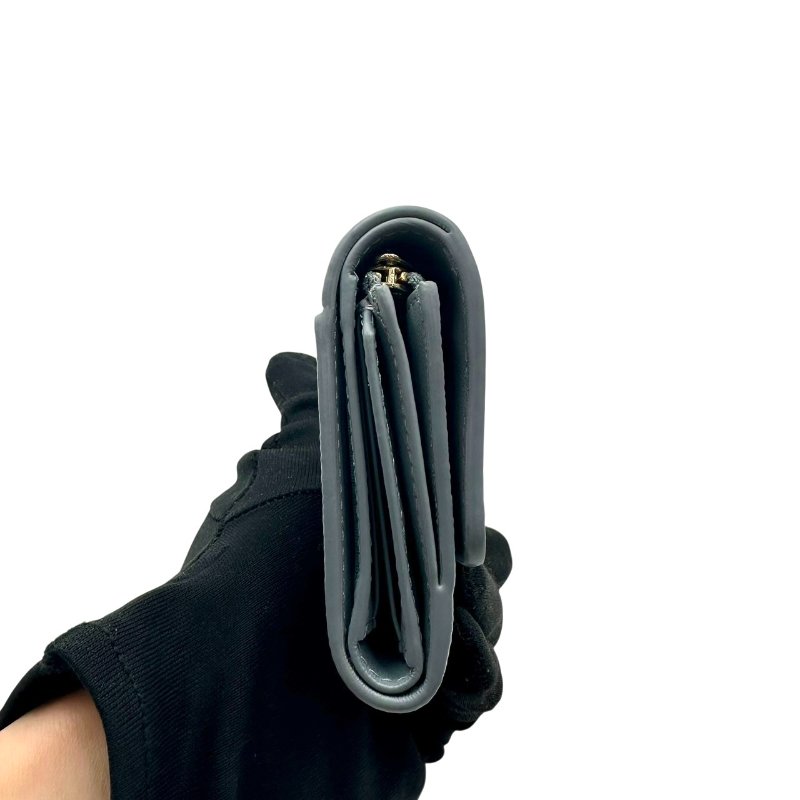 【美收精品】DIOR 水藍色短夾 C-259【隔月月中將轉賣至日本 上架期限30天】-3