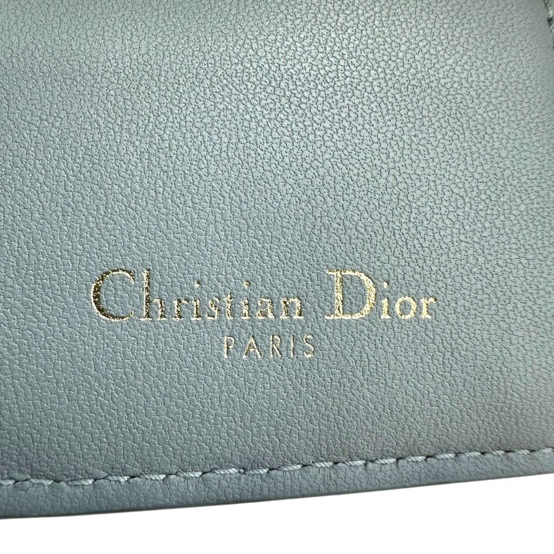 【美收精品】DIOR 水藍色短夾 C-259【隔月月中將轉賣至日本 上架期限30天】-8