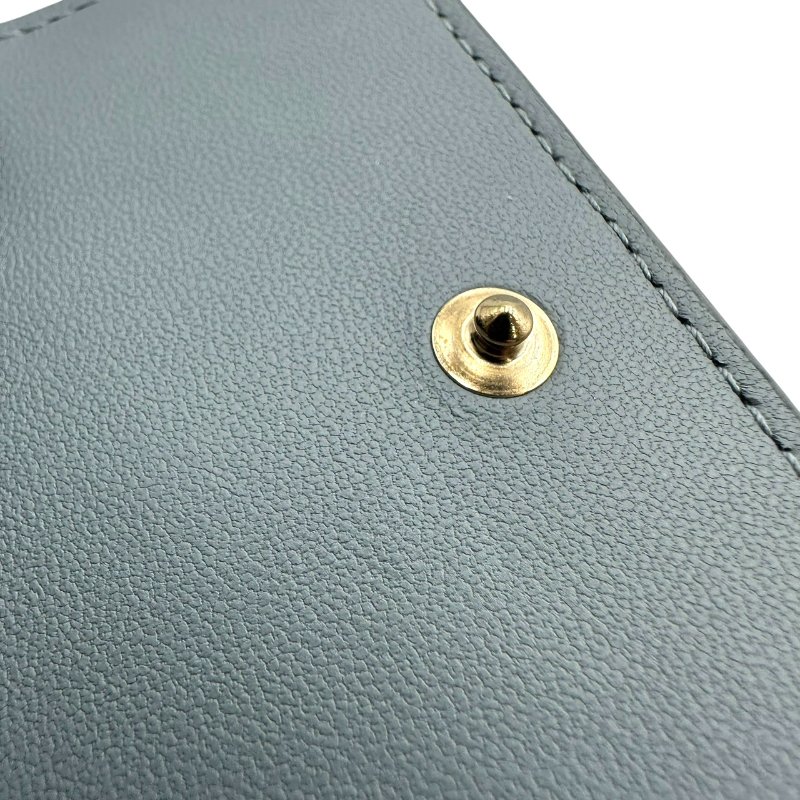 【美收精品】DIOR 水藍色短夾 C-259【隔月月中將轉賣至日本 上架期限30天】-9