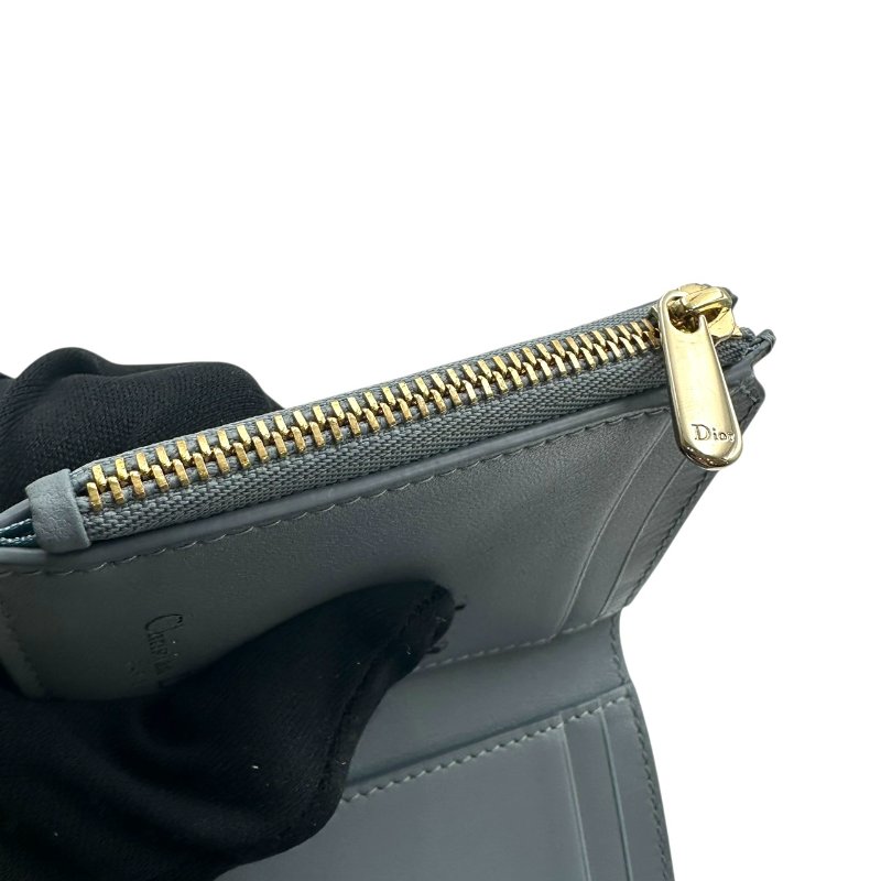 【美收精品】DIOR 水藍色短夾 C-259【隔月月中將轉賣至日本 上架期限30天】-11