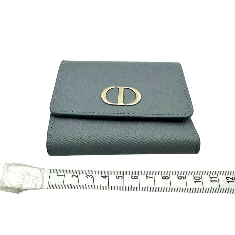 【美收精品】DIOR 水藍色短夾 C-259【隔月月中將轉賣至日本 上架期限30天】-12