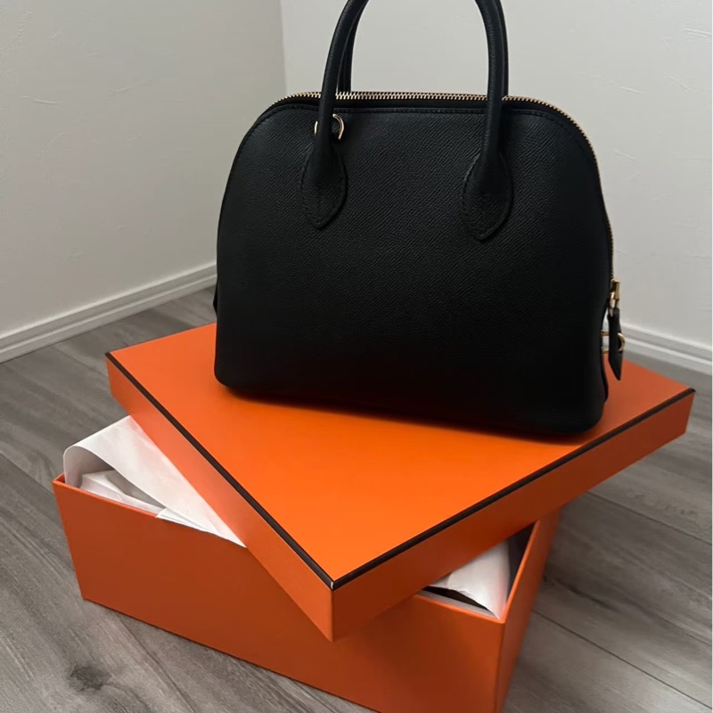 🈶購證 #全網最低 #閒置新全配 愛馬仕黑金Bolide25 epsom皮-4