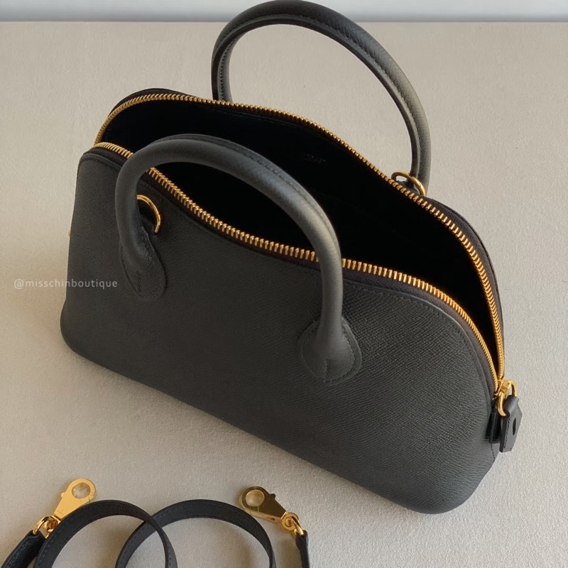 🈶購證 #全網最低 #閒置新全配 愛馬仕黑金Bolide25 epsom皮-13