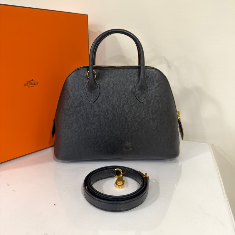 🈶購證 #全網最低 #閒置新全配 愛馬仕黑金Bolide25 epsom皮-14