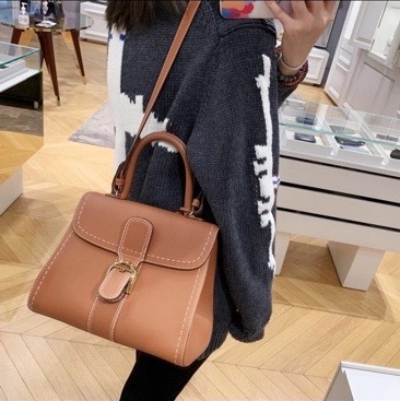 Delvaux 德爾沃brilliant中號金棕色外縫走白線-7