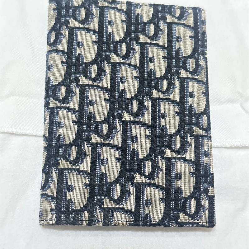 希望小舖～Christian Dior緹花Logo護照夾 可當卡片夾 證件夾-1