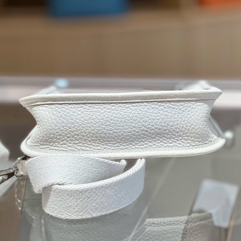 Hermes愛馬仕Evelyne伊芙琳mini奶灰色銀扣w刻-2