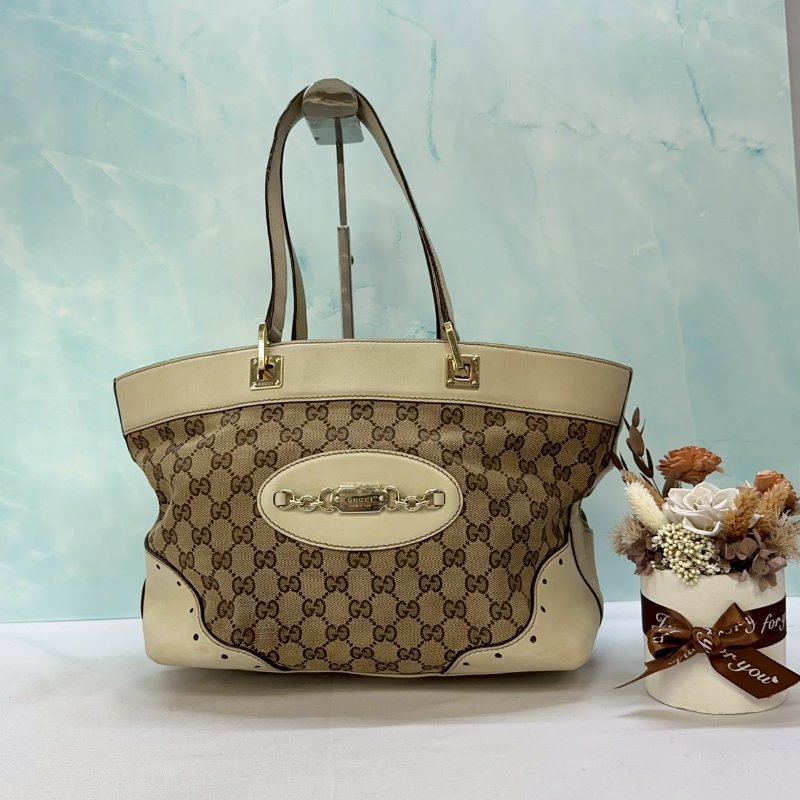 GUCCI Canvas手提單肩托特包-0