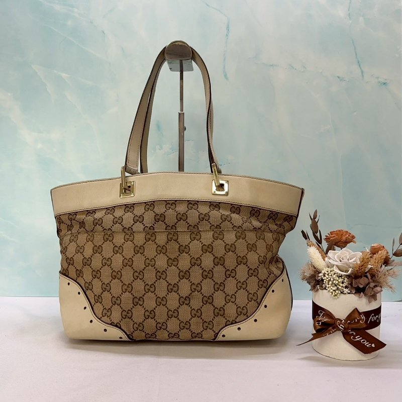 GUCCI Canvas手提單肩托特包-1