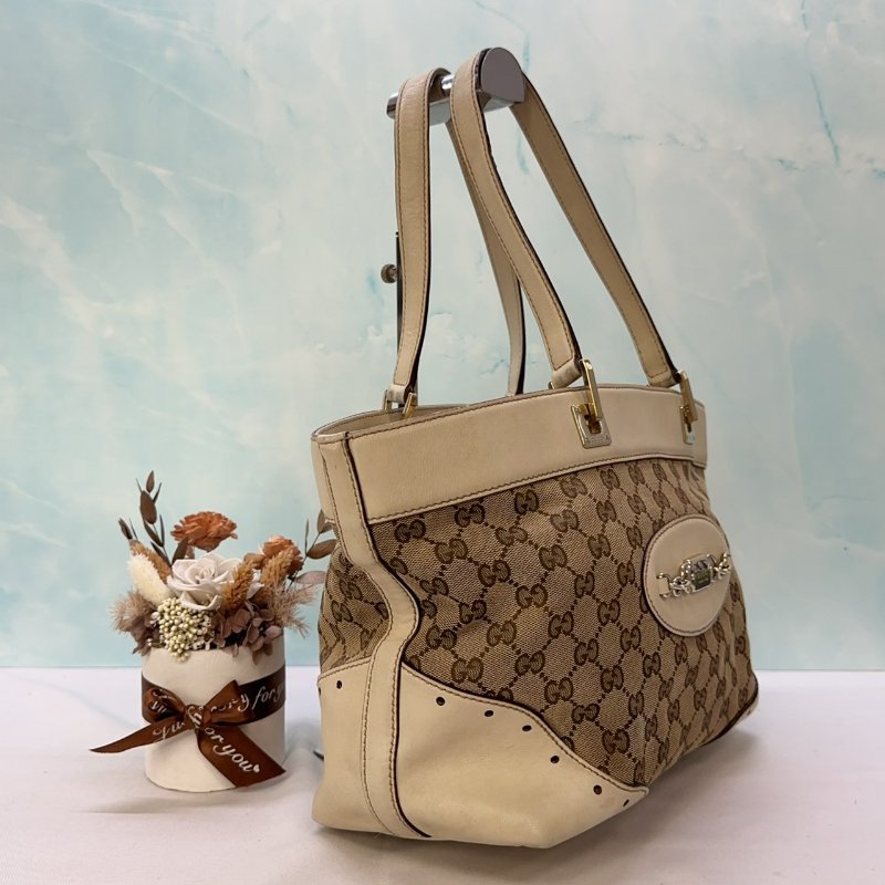 GUCCI Canvas手提單肩托特包-2