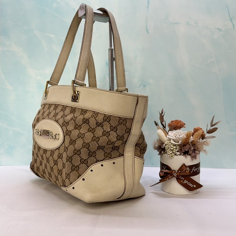 GUCCI Canvas手提單肩托特包-3