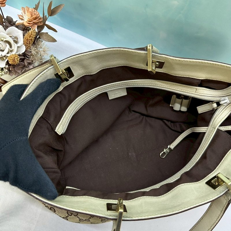 GUCCI Canvas手提單肩托特包-4