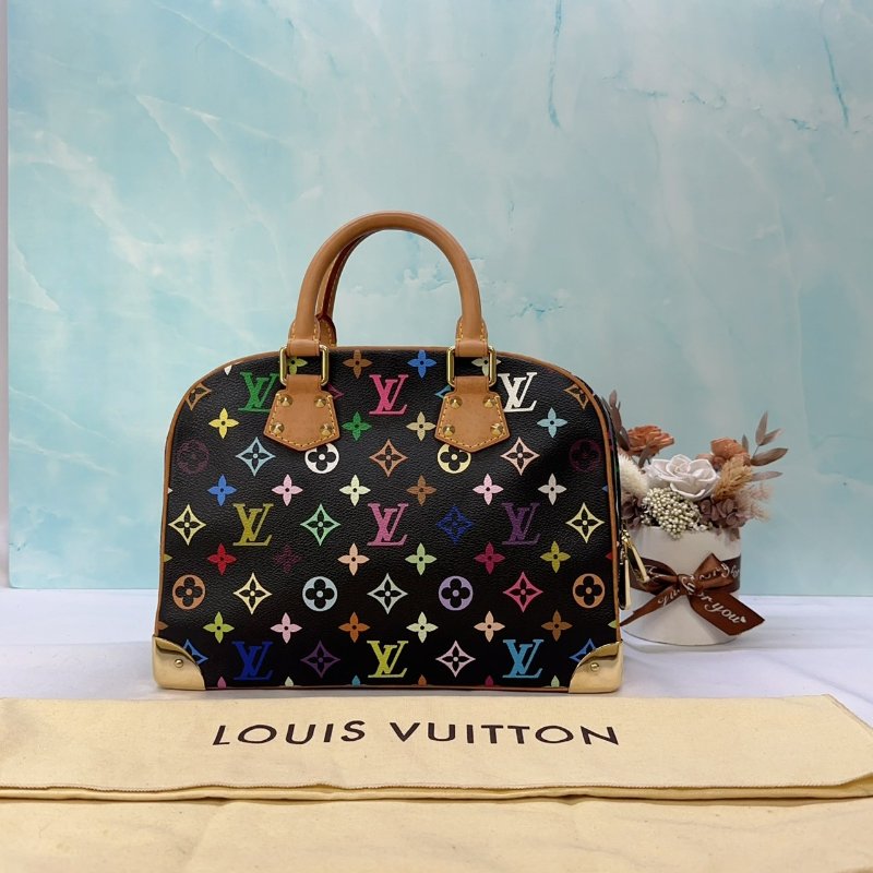 LV 聯名村上隆黑彩小珍包-1