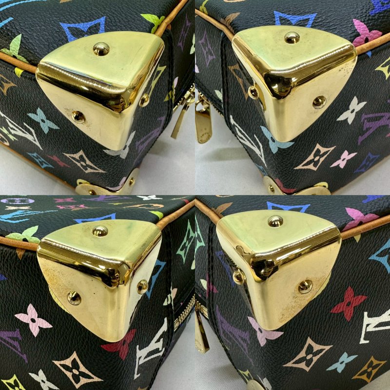 LV 聯名村上隆黑彩小珍包-8