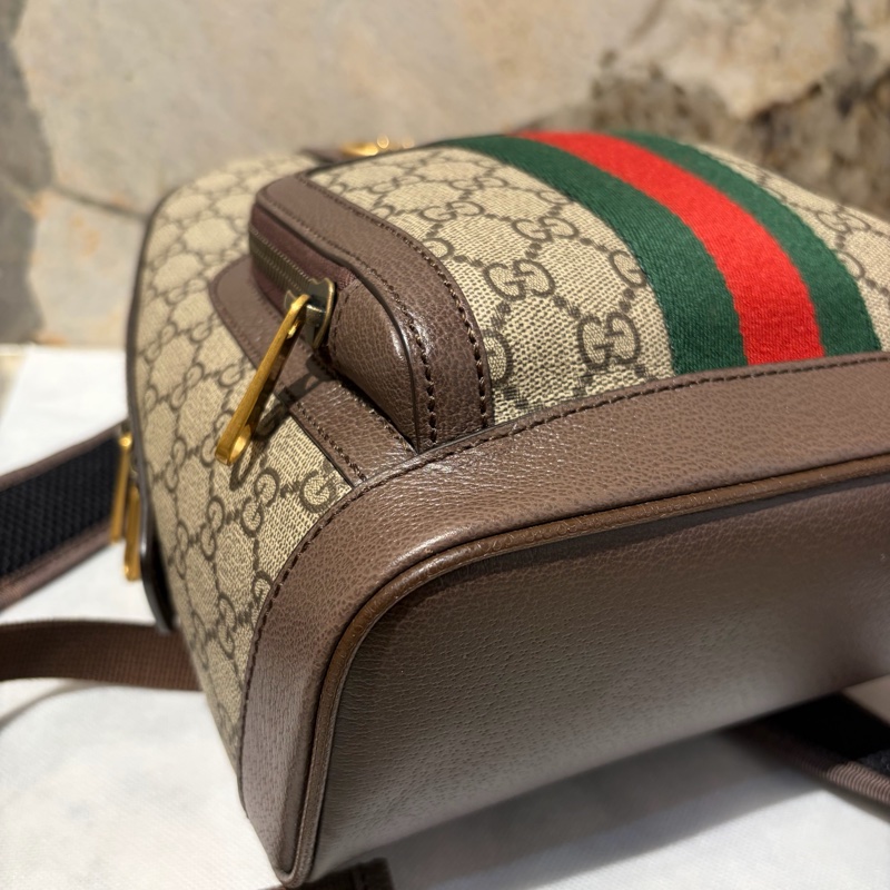 GUCCI烏木色PVC OPHIDIA後背包-3