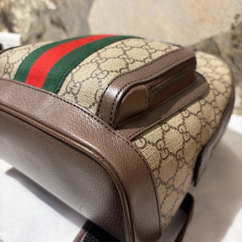 GUCCI烏木色PVC OPHIDIA後背包-4
