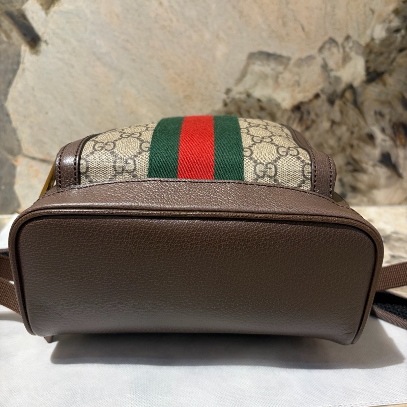 GUCCI烏木色PVC OPHIDIA後背包-5