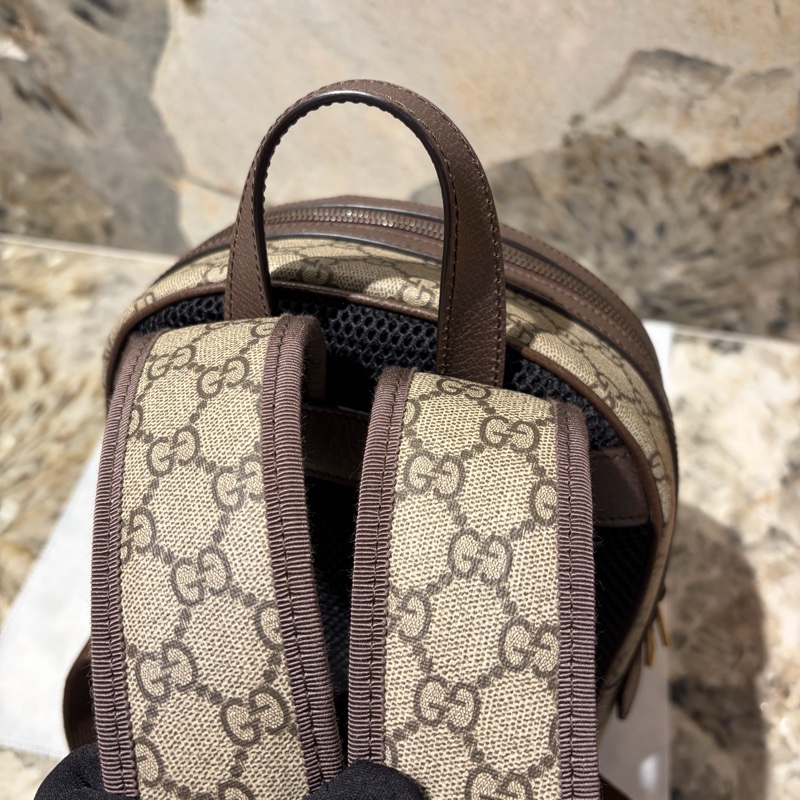 GUCCI烏木色PVC OPHIDIA後背包-8