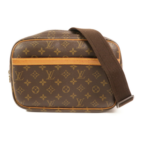 LOUIS VUITTON Monogram Reporter PM金扣肩背袋