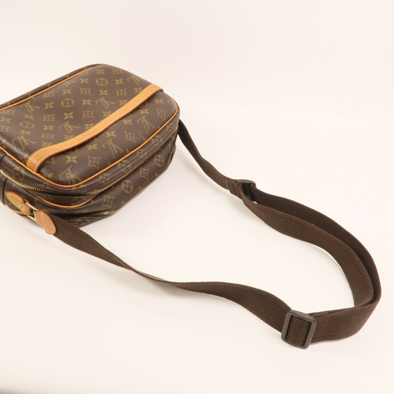LOUIS VUITTON Monogram Reporter PM金扣肩背袋-8