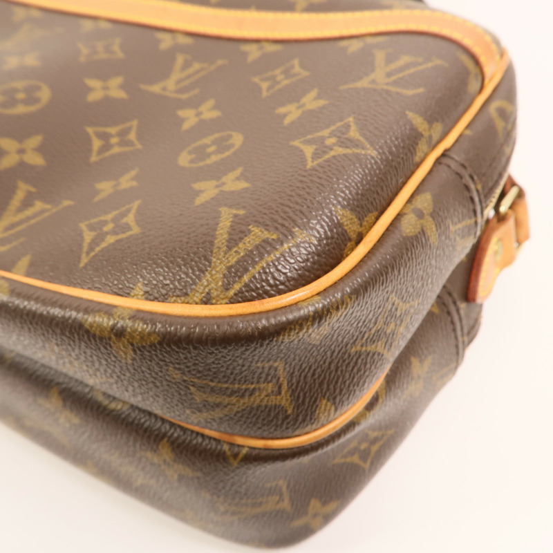 LOUIS VUITTON Monogram Reporter PM金扣肩背袋-9