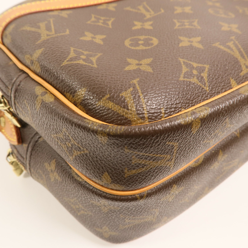 LOUIS VUITTON Monogram Reporter PM金扣肩背袋-10