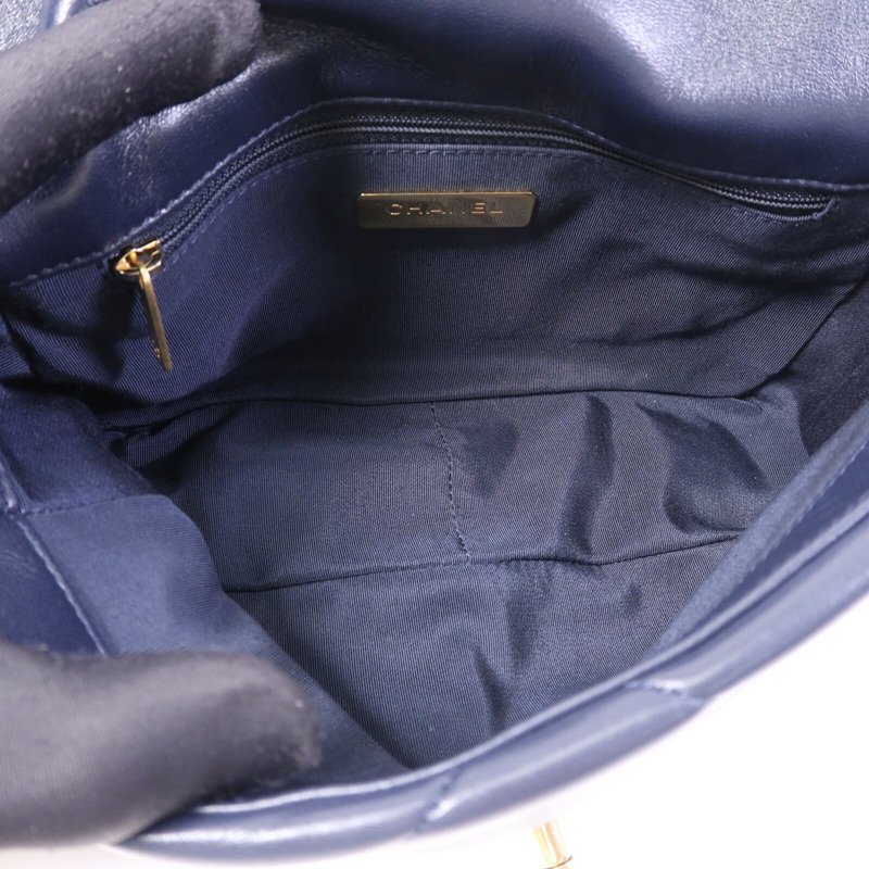 CHANEL 羊皮皮革19Bag Small手挽肩背兩用袋-4