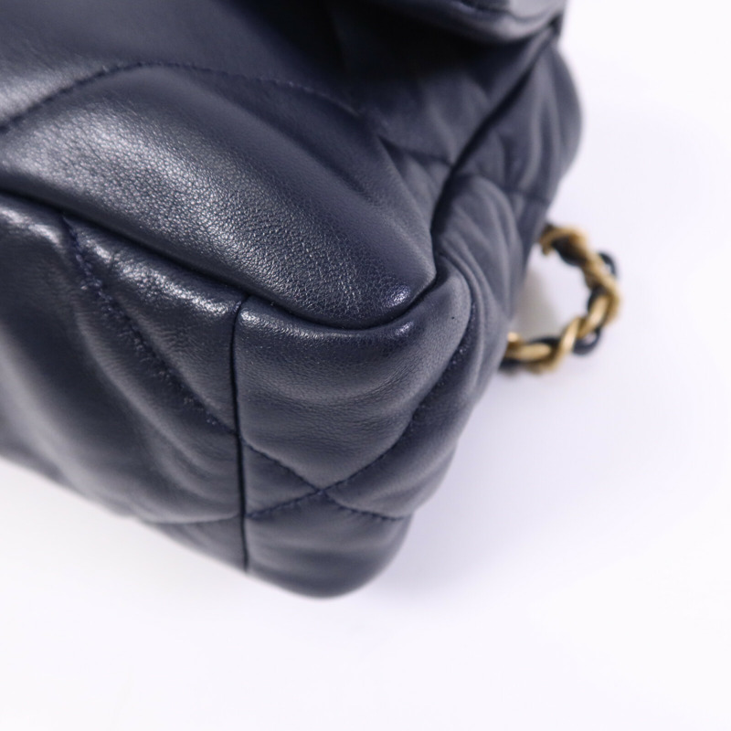 CHANEL 羊皮皮革19Bag Small手挽肩背兩用袋-10