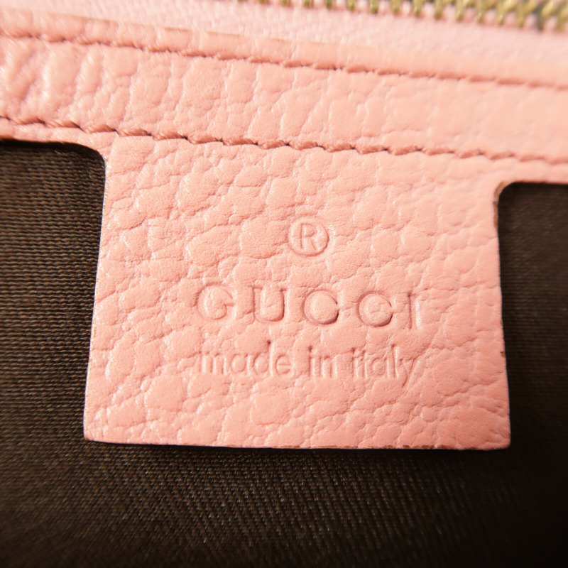 GUCCI 牛皮皮革Bamboo Handle Bag金扣手挽袋-5