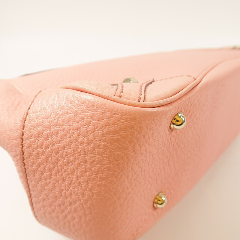 GUCCI 牛皮皮革Bamboo Handle Bag金扣手挽袋-10