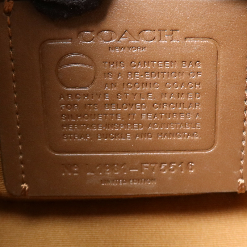 COACH 牛皮皮革Shoulder bag金扣肩背袋-5