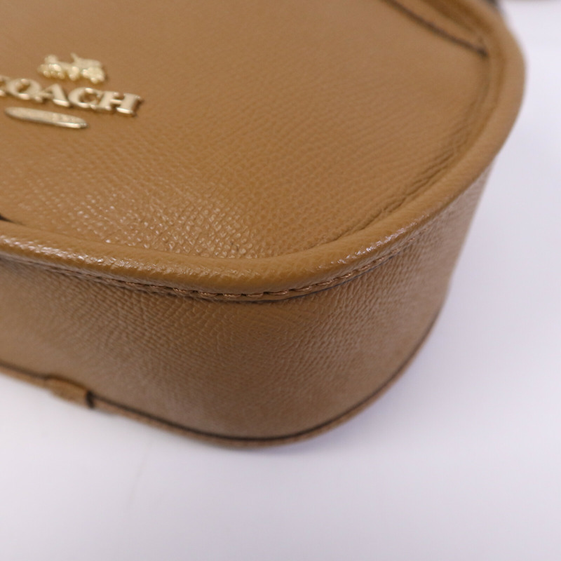 COACH 牛皮皮革Shoulder bag金扣肩背袋-8