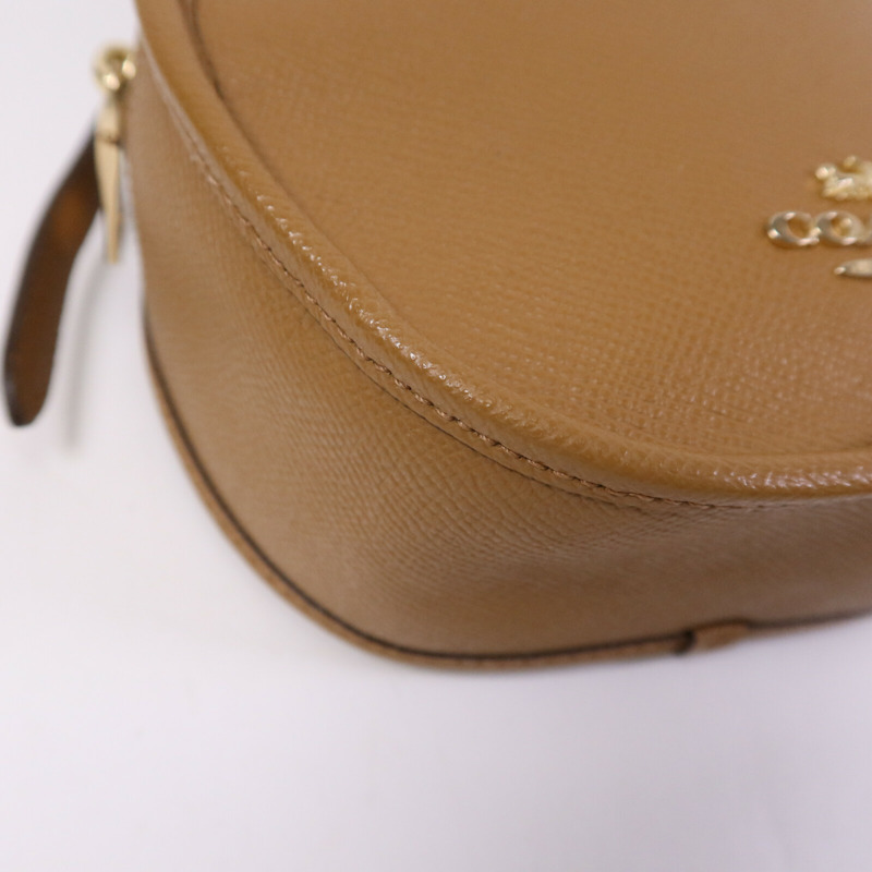 COACH 牛皮皮革Shoulder bag金扣肩背袋-9