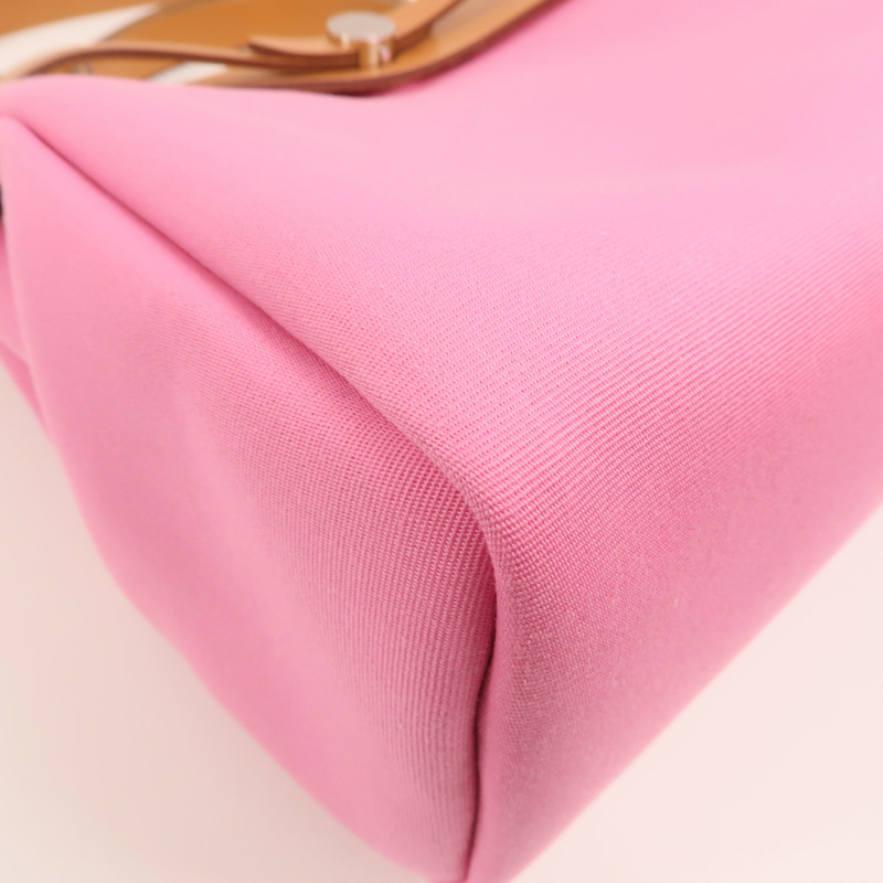 HERMES 帆布Herbag PM銀扣手挽肩背兩用袋-12