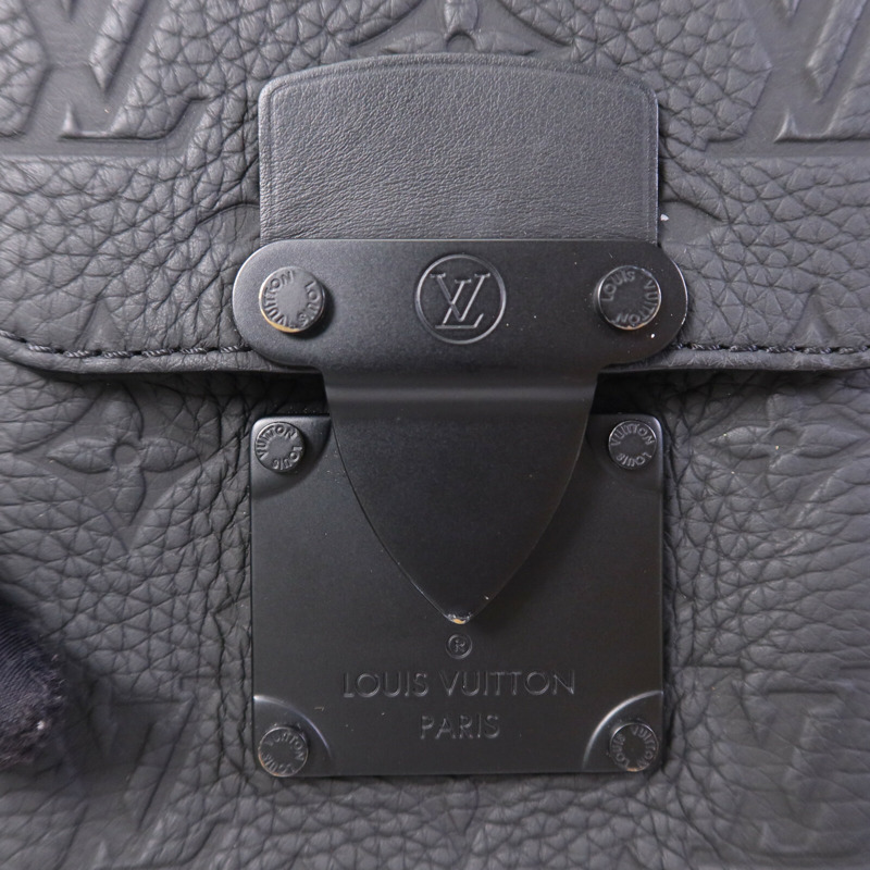 LOUIS VUITTON Monogram Taurillon S-Lock肩背袋-6