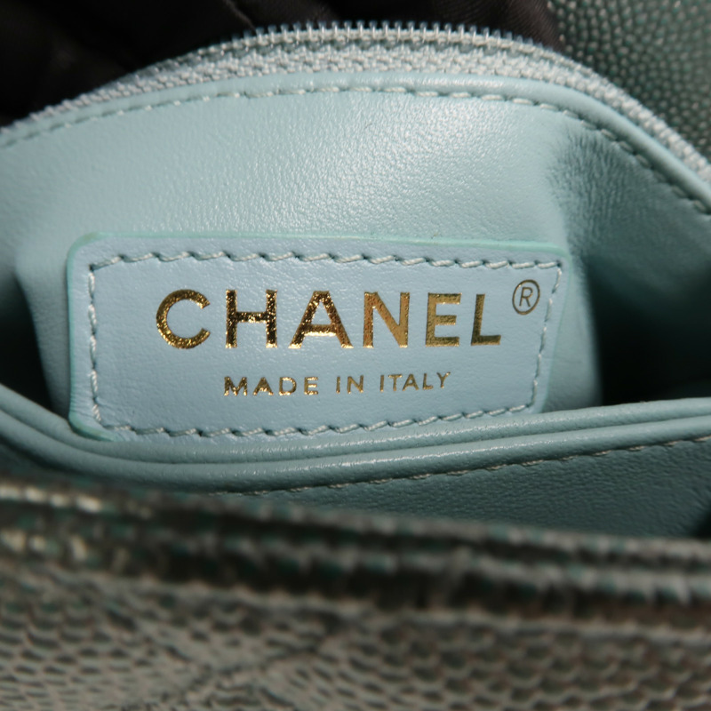 CHANEL 牛皮皮革Coco Handle Mini金扣鏈帶手挽肩背兩用袋-5