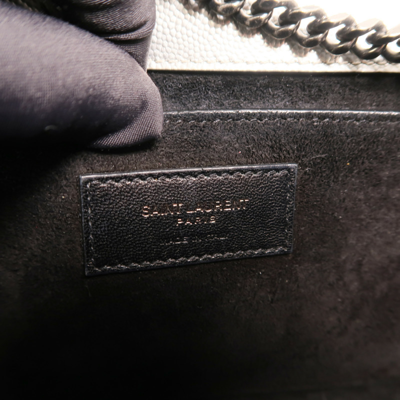 YVES SAINT LAURENT 牛皮皮革Kate medium鏈帶肩背袋-5