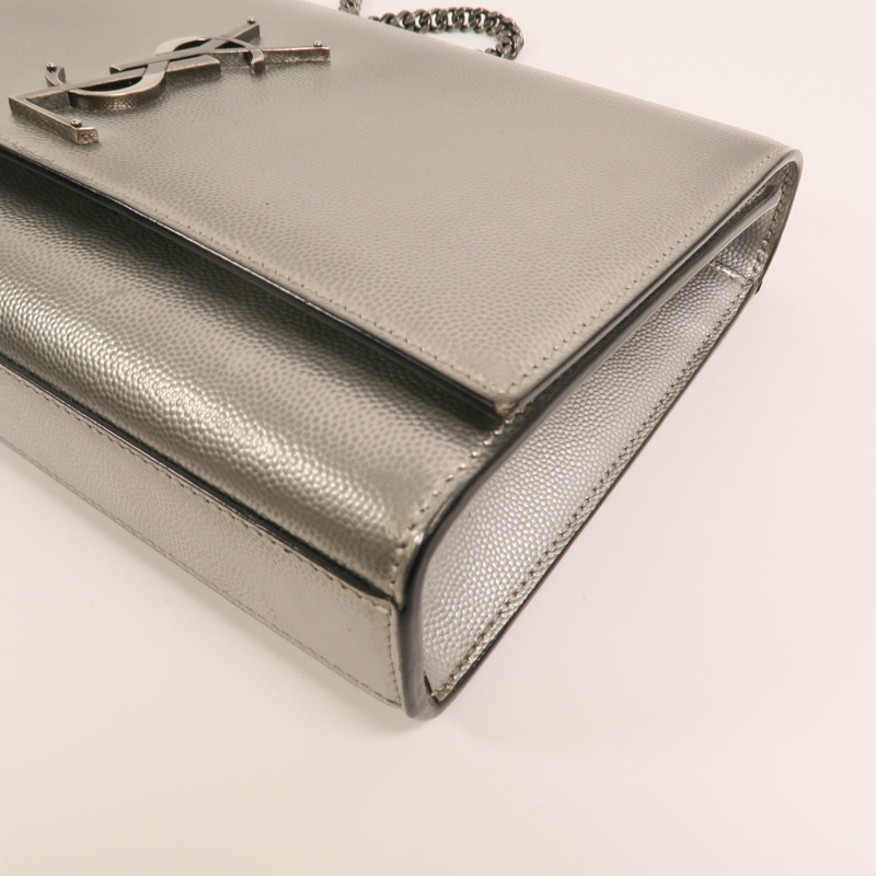 YVES SAINT LAURENT 牛皮皮革Kate medium鏈帶肩背袋-10