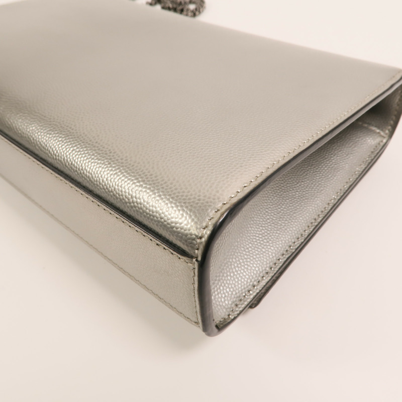 YVES SAINT LAURENT 牛皮皮革Kate medium鏈帶肩背袋-12