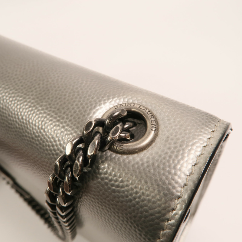YVES SAINT LAURENT 牛皮皮革Kate medium鏈帶肩背袋-14
