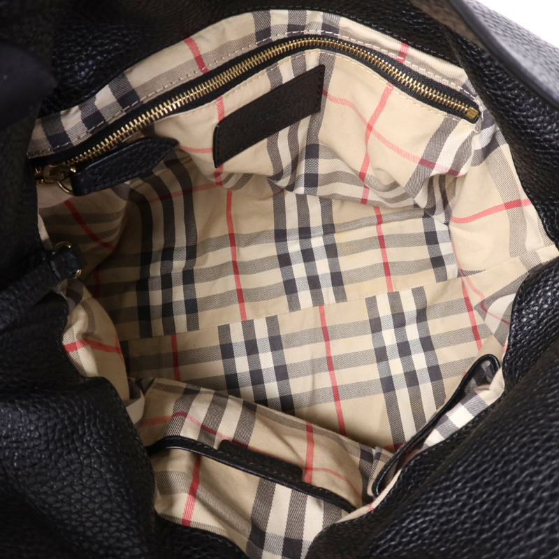 BURBERRY 牛皮皮革Shoulder Bag金扣肩背袋-4