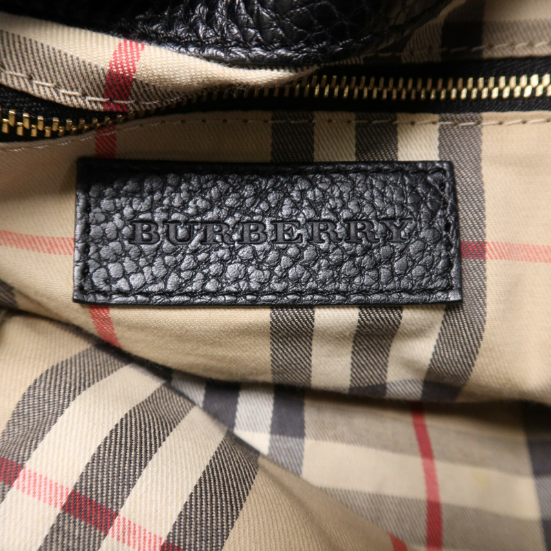 BURBERRY 牛皮皮革Shoulder Bag金扣肩背袋-5