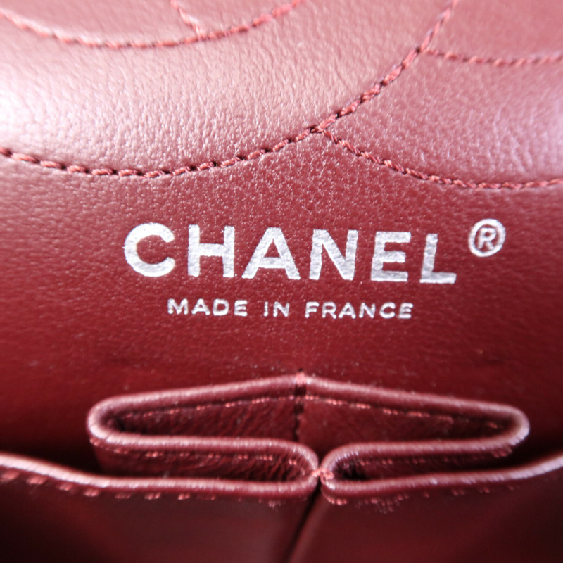 CHANEL 牛皮皮革2.55 Large銀扣鏈帶肩背袋-5