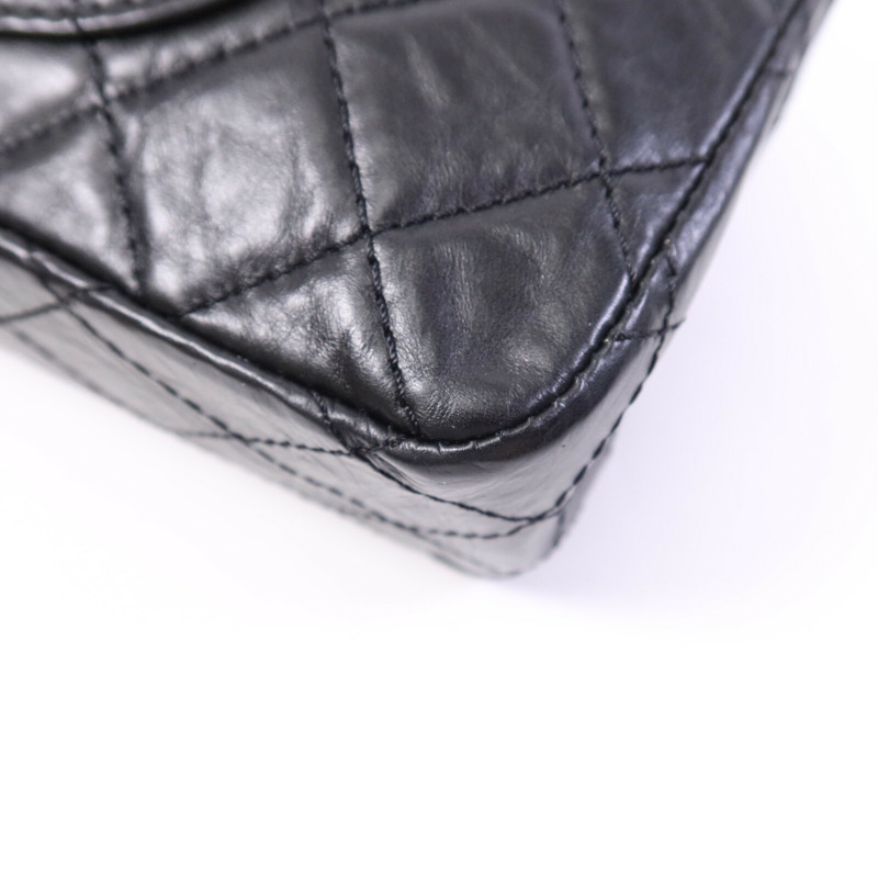 CHANEL 牛皮皮革2.55 Large銀扣鏈帶肩背袋-12