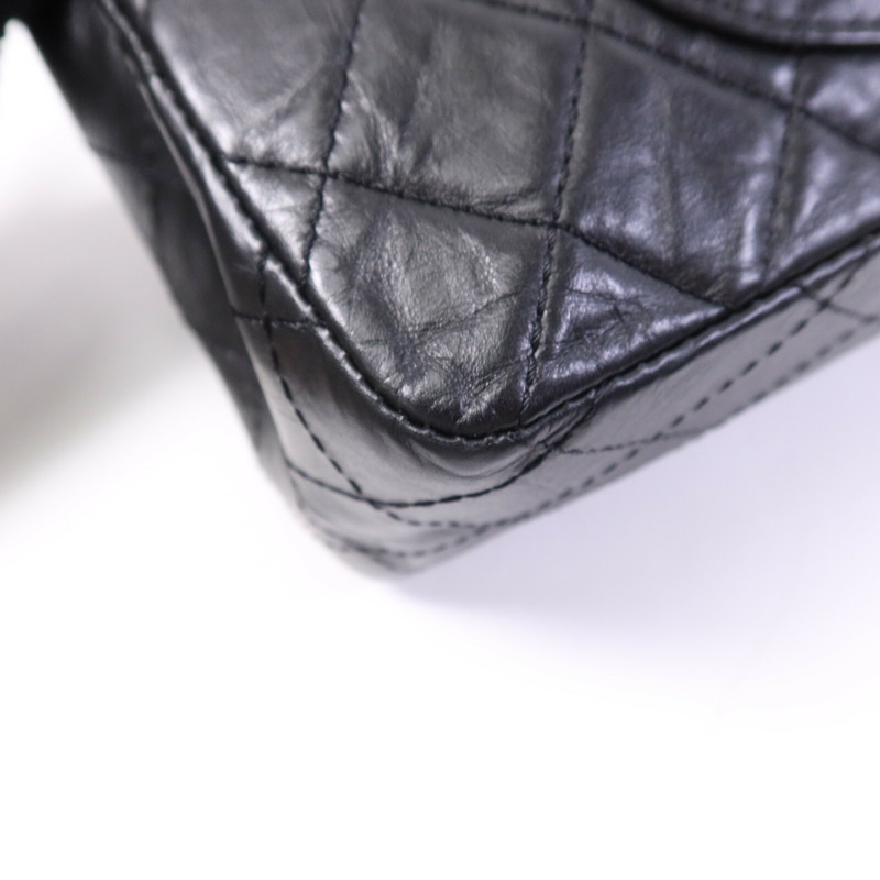 CHANEL 牛皮皮革2.55 Large銀扣鏈帶肩背袋-13