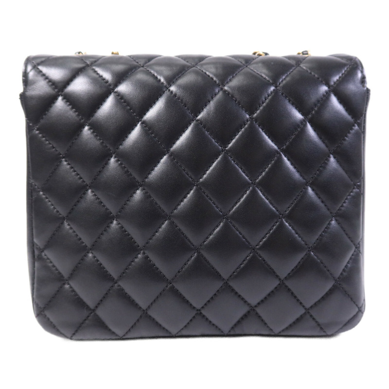 CHANEL 羊皮皮革Chain Shoulder Bag金扣鏈帶肩背袋-1