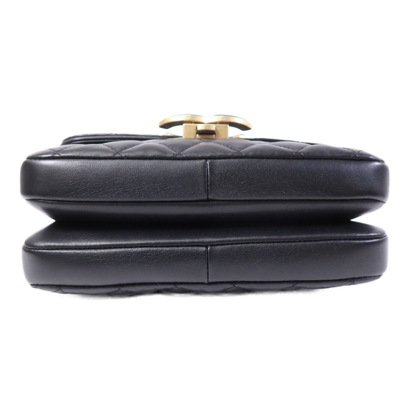 CHANEL 羊皮皮革Chain Shoulder Bag金扣鏈帶肩背袋-3